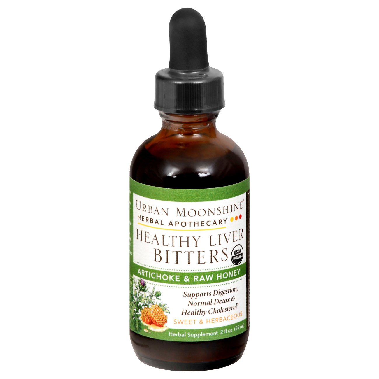 Urban Moonshine Healthy Liver Bitters Artichoke & Raw Honey Shop