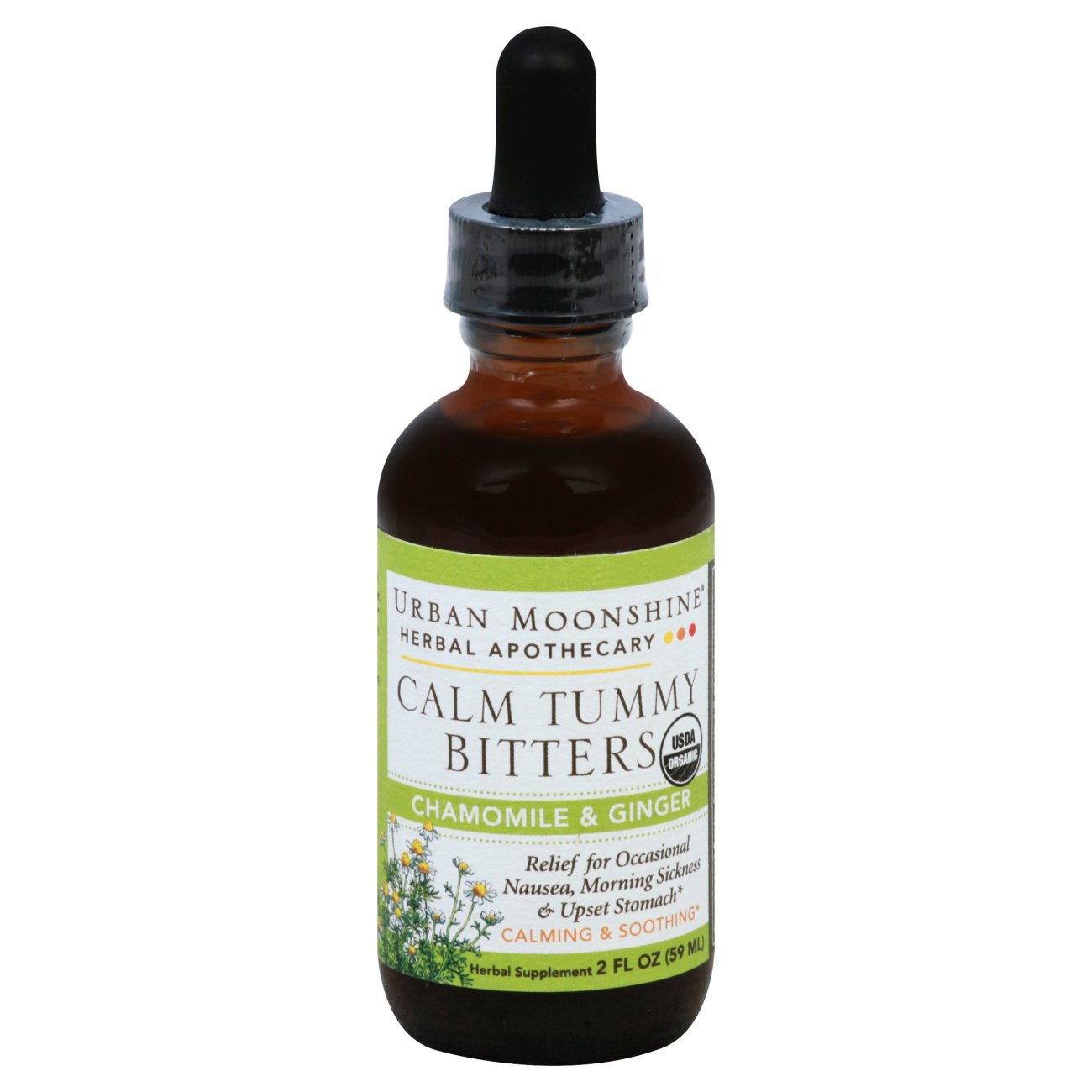 Urban Moonshine Calm Tummy Bitters Chamomile & Ginger Shop Vitamins
