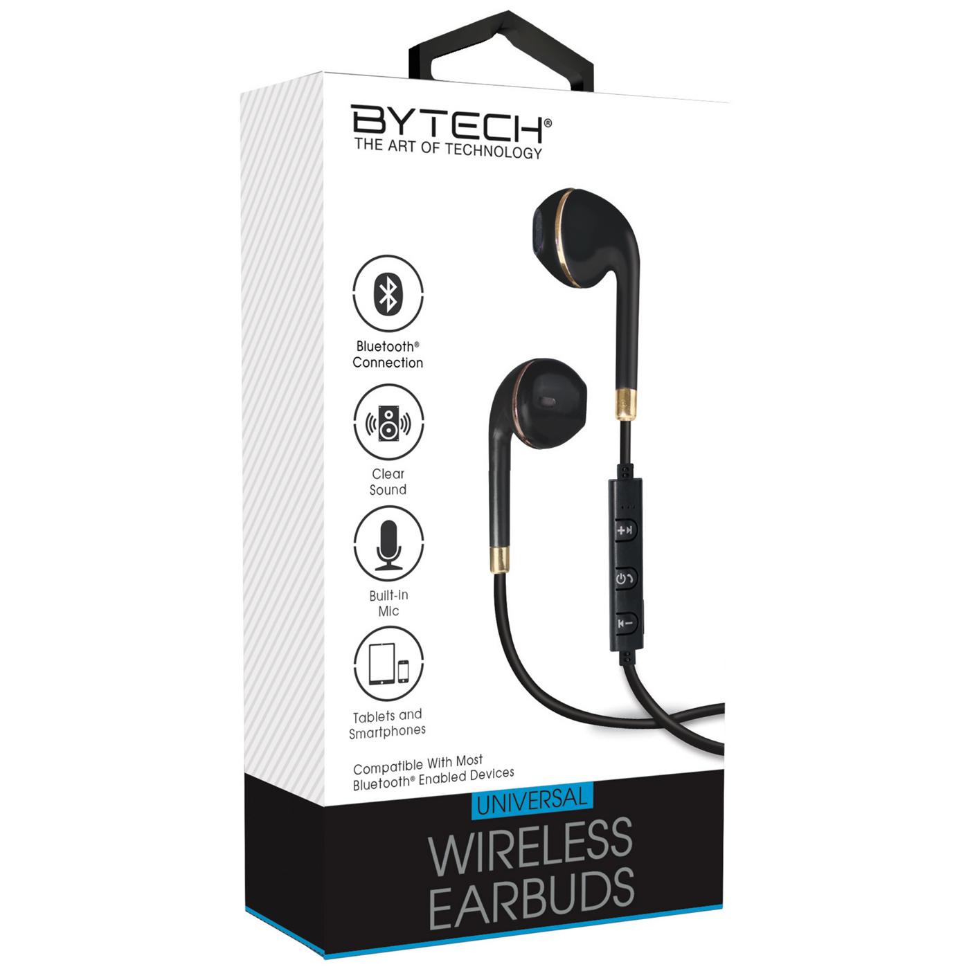 Black wireless bluetooth earbuds hot sale