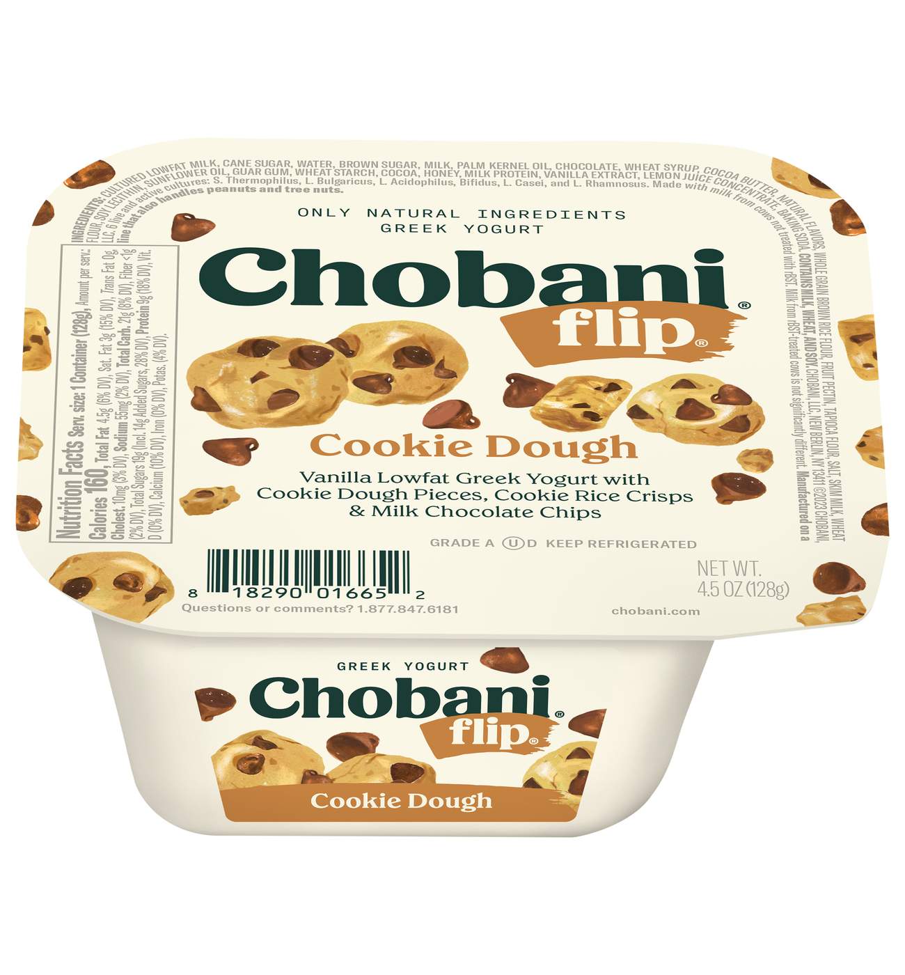 Chobani Flip Low-Fat Cookie Dough Greek Yogurt; image 1 of 6