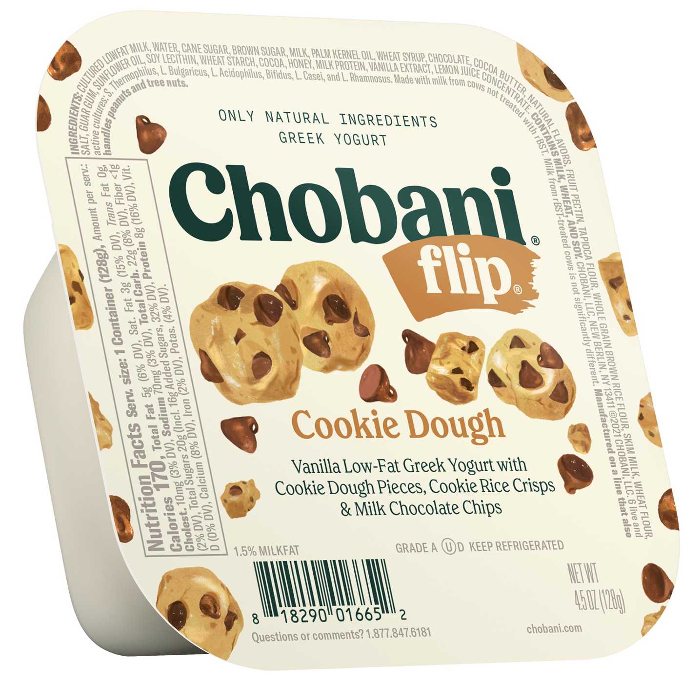 Chobani Flip Low-Fat Cookie Dough Greek Yogurt; image 4 of 6