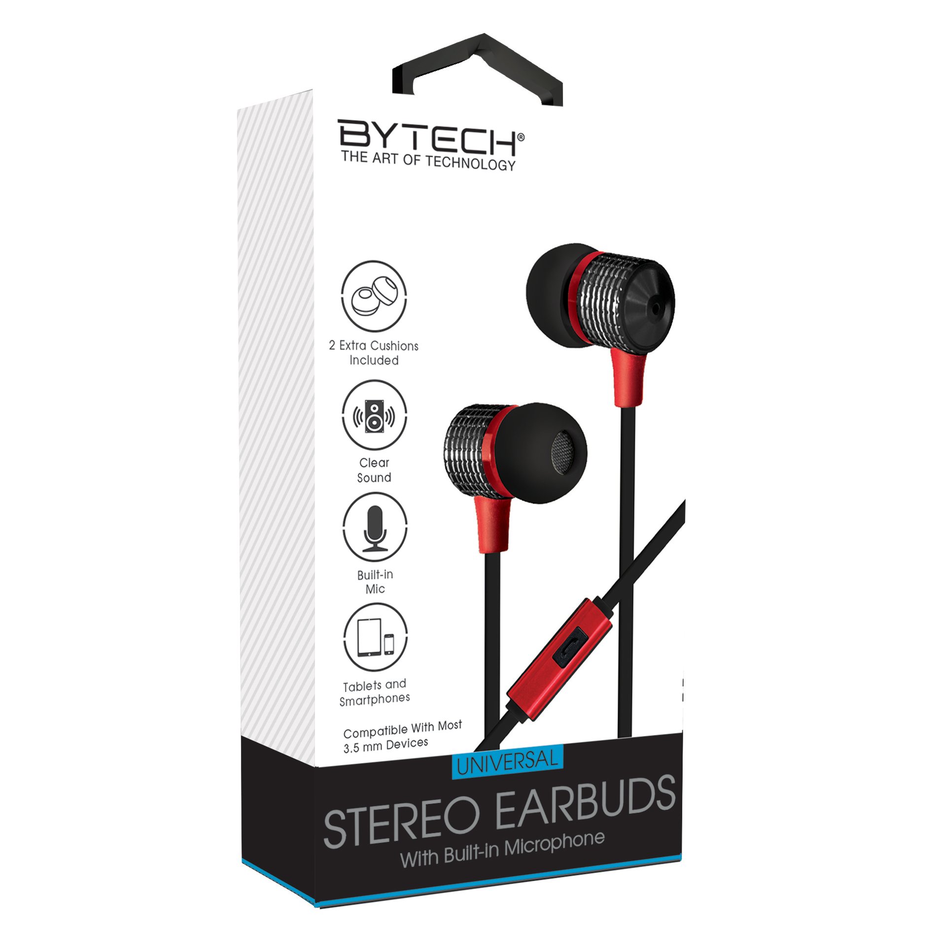 Bytech Metallic Stereo Earbuds Shop Headphones at H-E-B