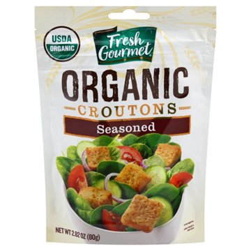 Fresh Gourmet Organic Croutons Seasoned, 2.82 oz
