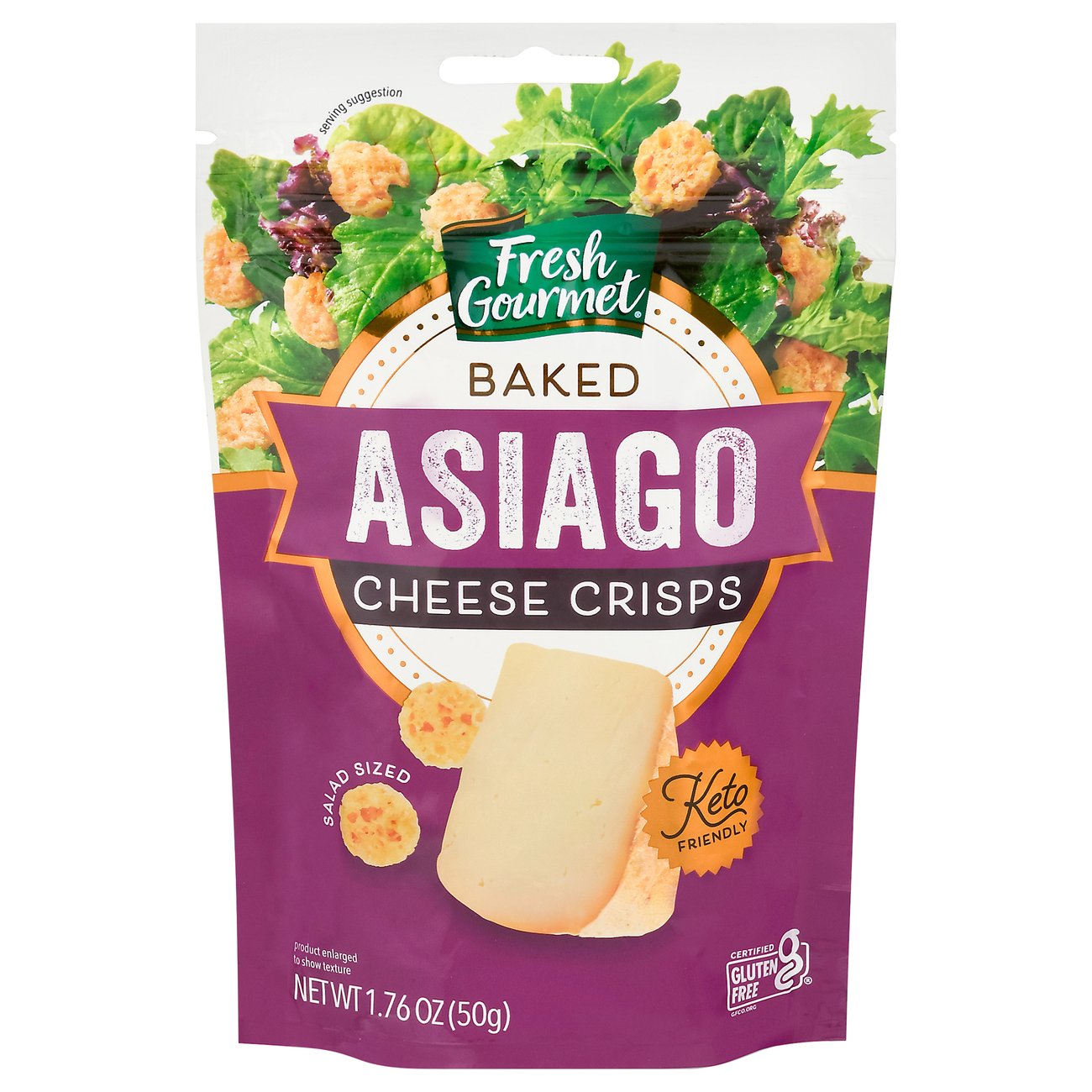 Fresh Gourmet Asiago Cheese Crisps Shop Salad Toppings at HEB