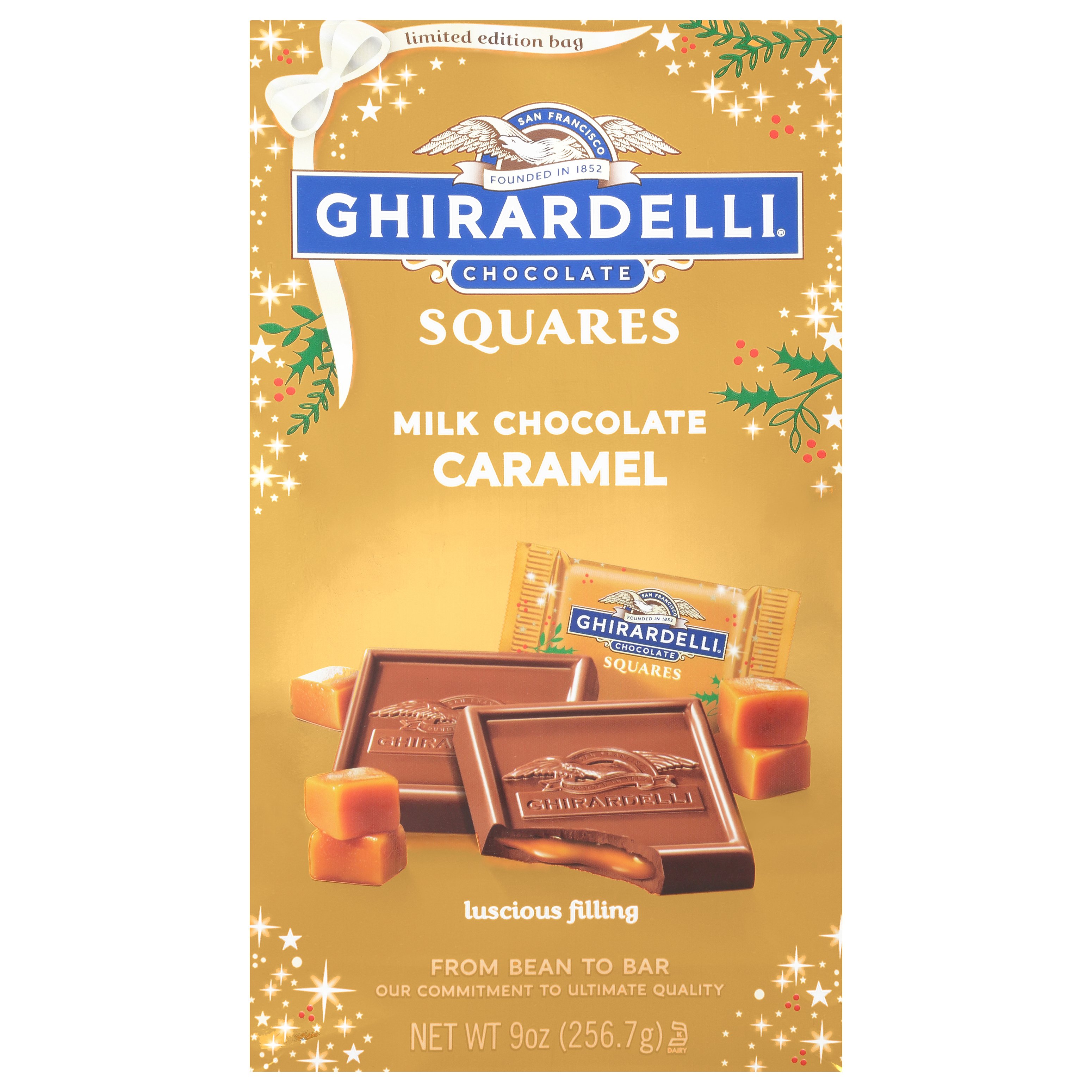 Ghirardelli Milk Chocolate Caramel Holiday Squares Shop Candy At H E B