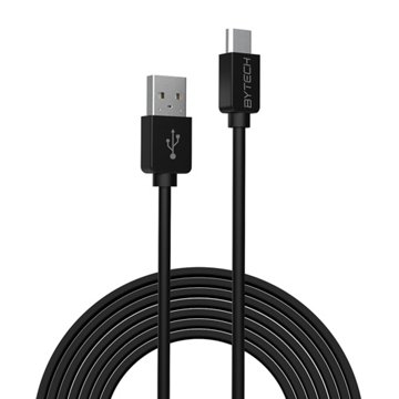Bytech USB Type-C Charging Cable - Black, 10'