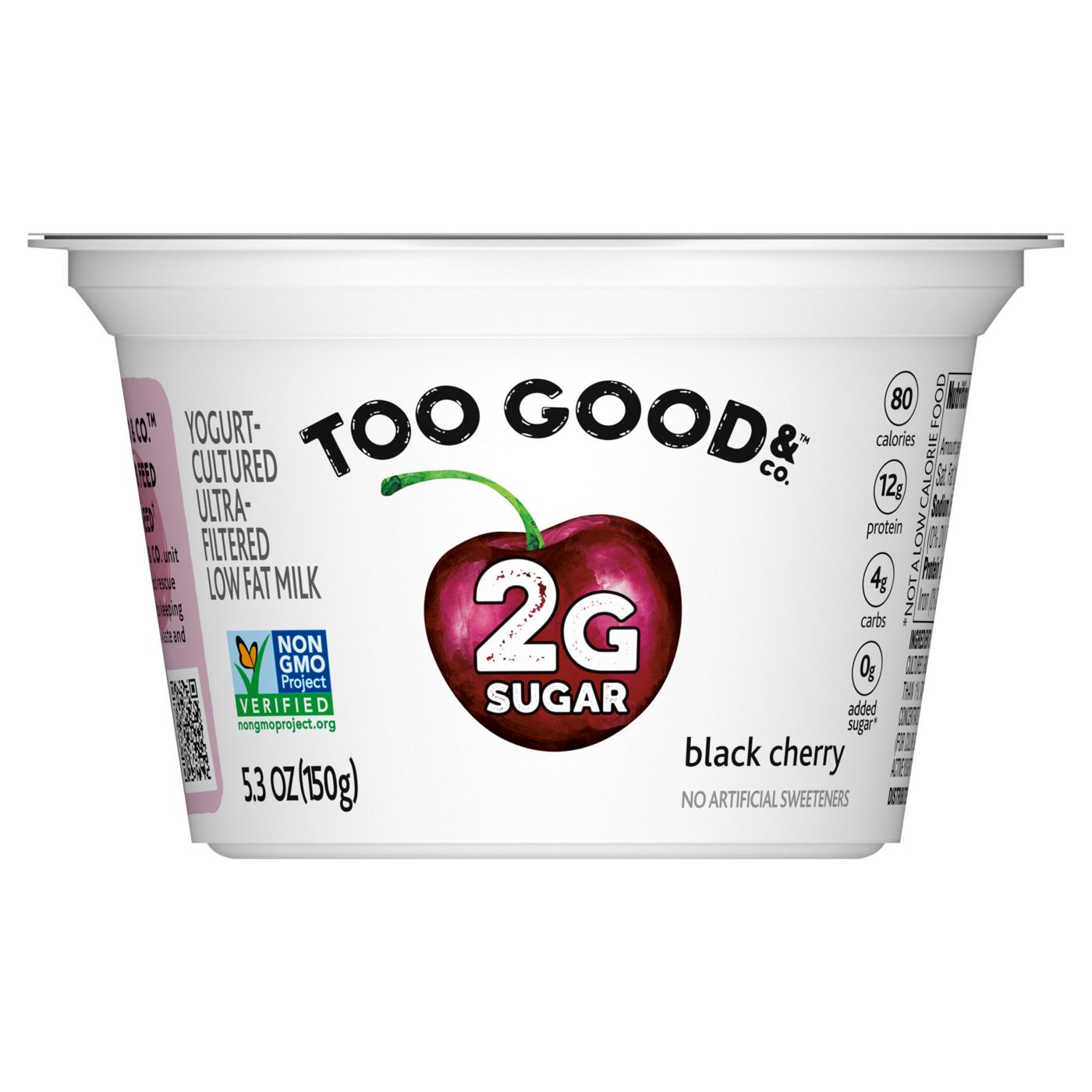 Too Good & Co. Cherry Flavored Lower Sugar Greek Yogurt; image 1 of 2