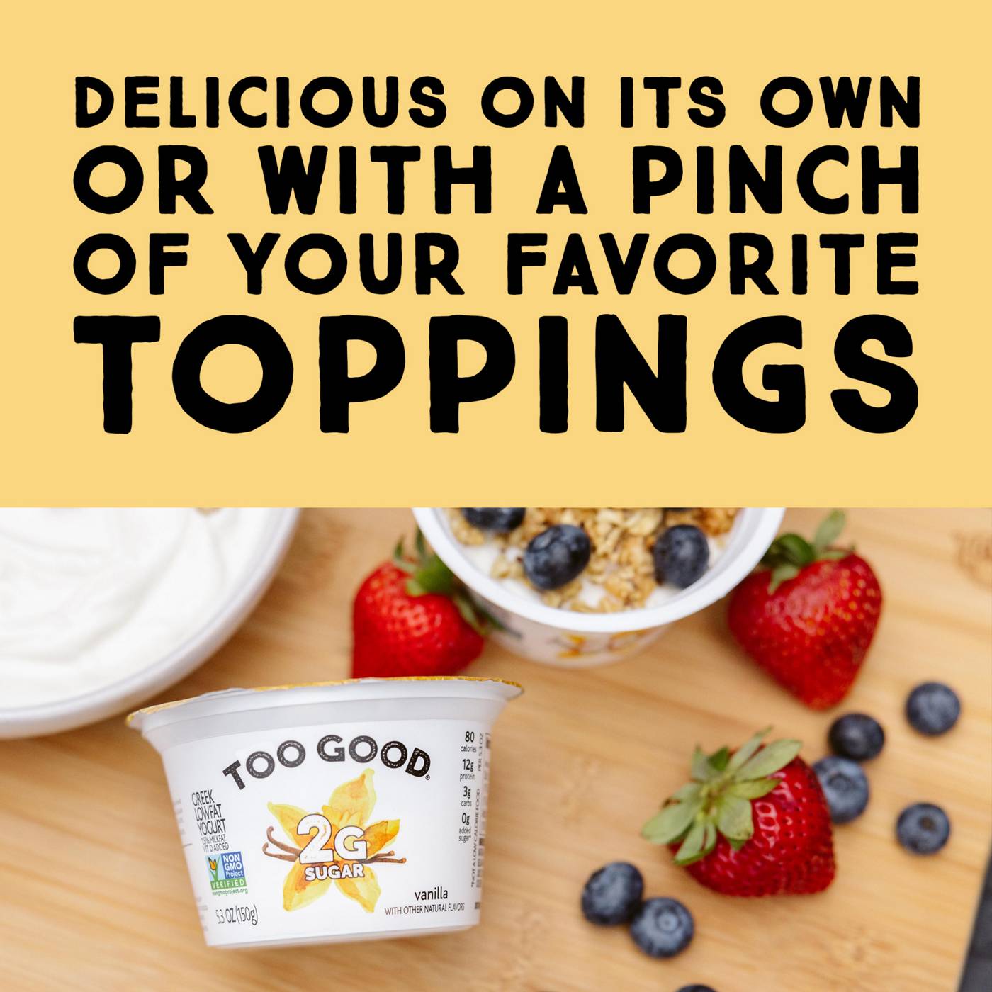 Too Good & Co. Cherry Flavored Lower Sugar Greek Yogurt; image 8 of 9