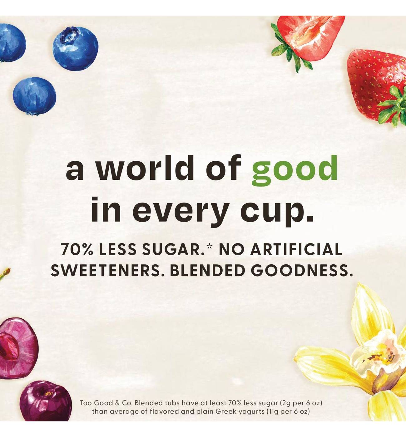 Too Good & Co. Lower Sugar Greek Yogurt - Vanilla ; image 8 of 10