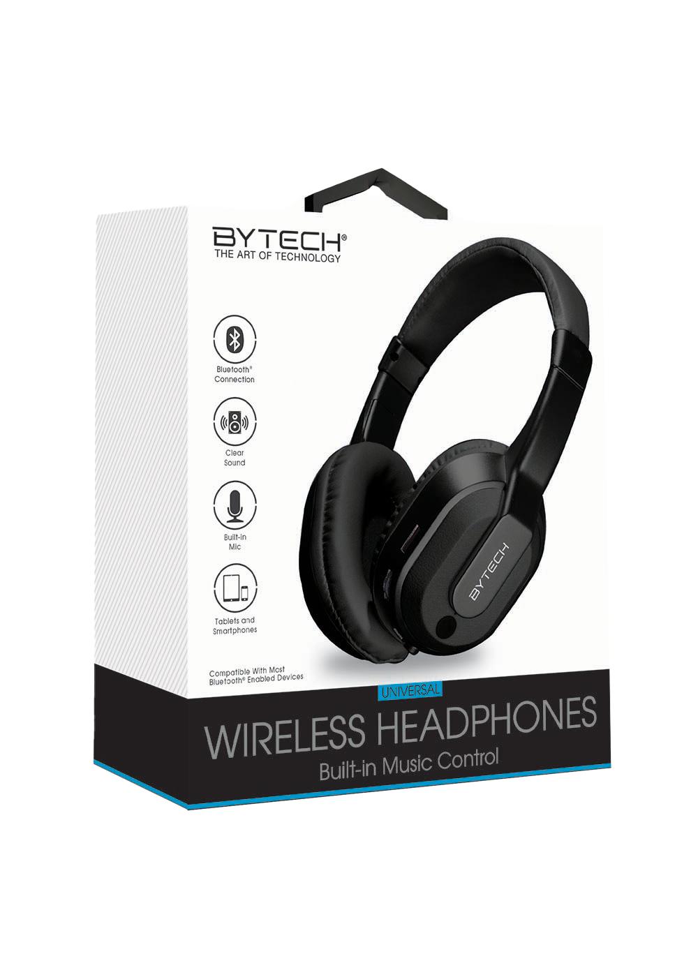 Bytech Wireless Headphones - Black; image 1 of 2