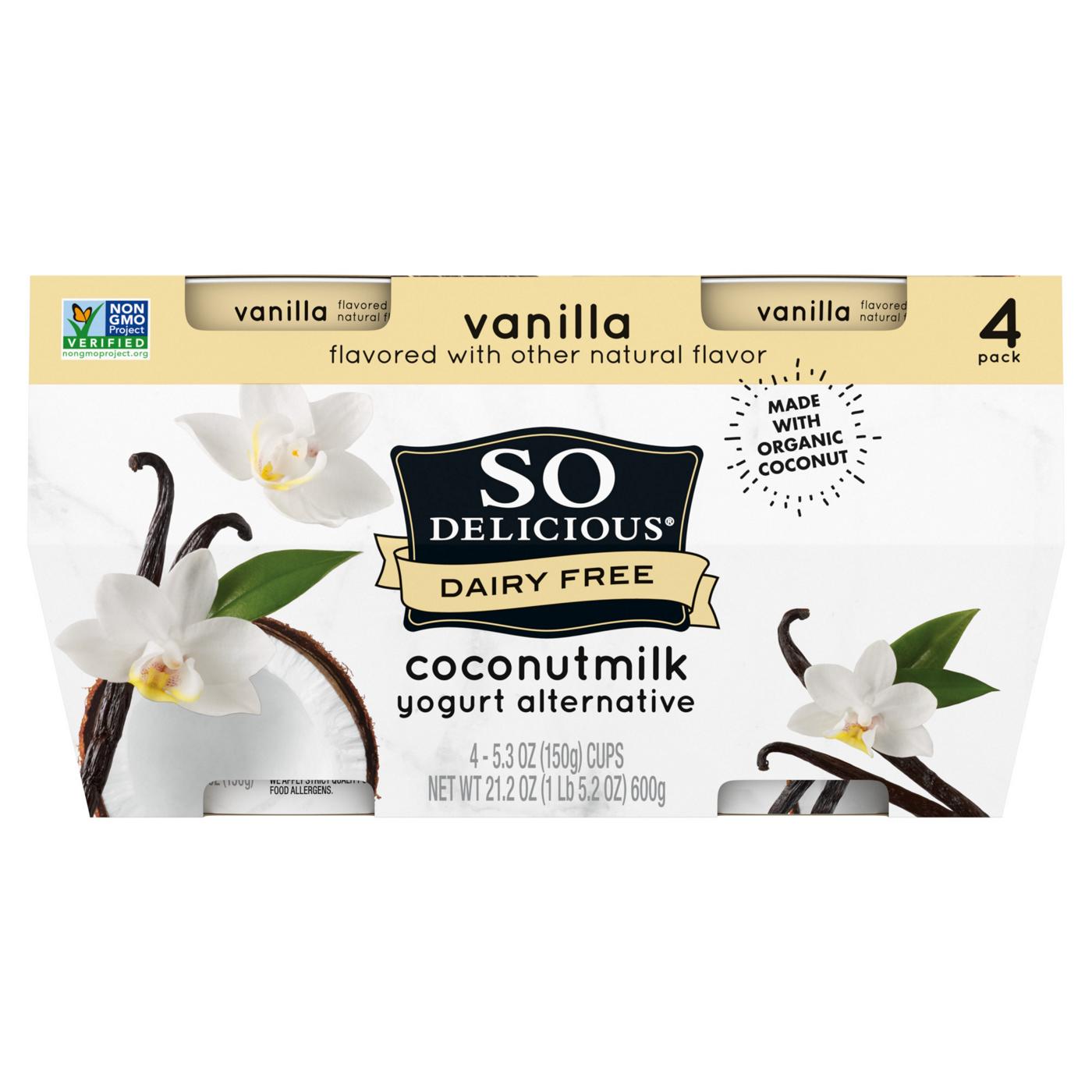 So Delicious Dairy Free Coconutmilk Yogurt Alternative - Vanilla; image 1 of 8