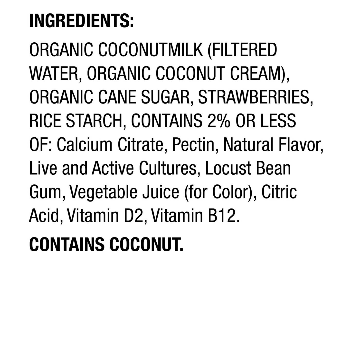 So Delicious Dairy Free Coconutmilk Yogurt - Strawberry; image 4 of 8