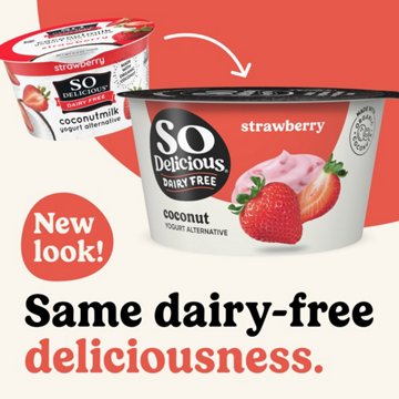 So Delicious Dairy Free Coconutmilk Yogurt - Strawberry, 4 pk