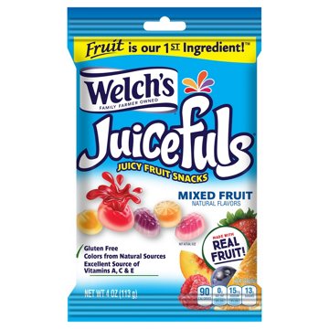 Welch's Juicefuls Mixed Fruit Snacks, 4 oz