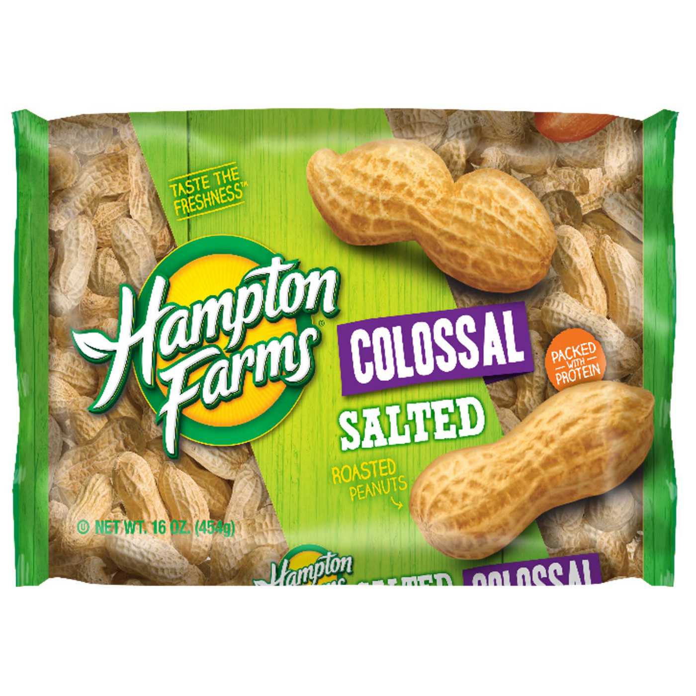 Hampton Farms Colossal Salted Roasted Peanuts - Shop Nuts & Seeds at H-E-B