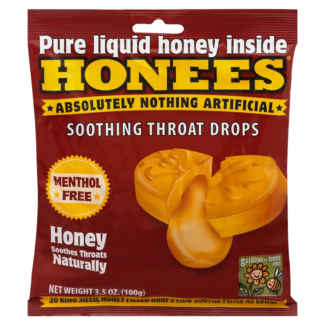 Honees Menthol Free Honey Throat Drops Shop Medicines & Treatments at