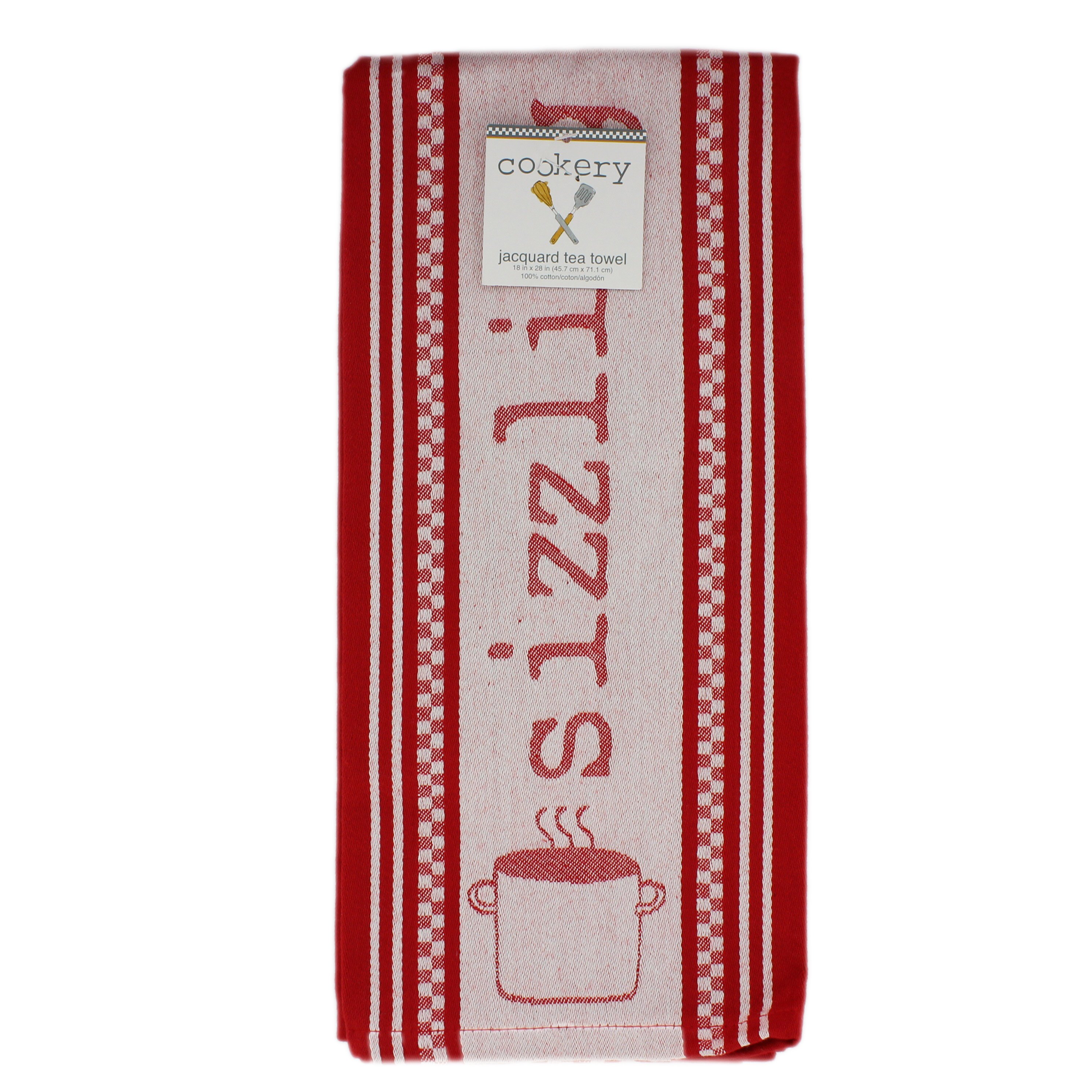 Kay Dee Designs Red Jacquard Kitchen Towel Shop Kitchen Linens At H E B   003103022