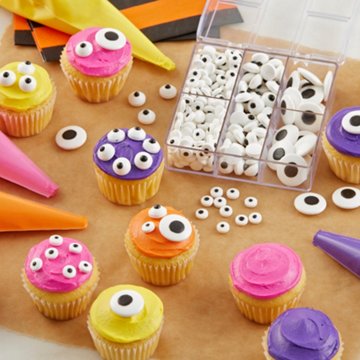 Wilton Edible Black and White Candy Eyeball Sprinkles