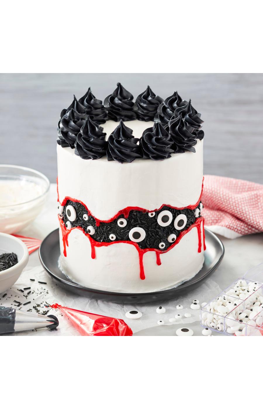 Wilton Edible Black and White Candy Eyeball Sprinkles Shop Icing