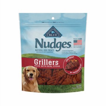 Blue Buffalo Nudges Steak Grillers Natural Dog Treats, 16 oz