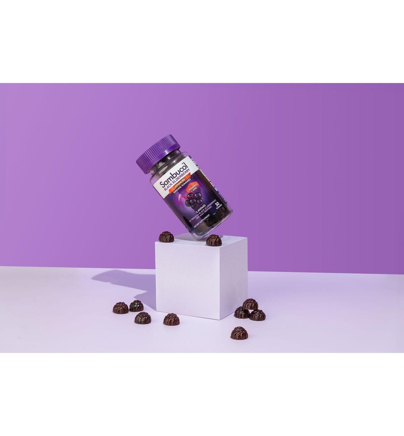 Sambucol Advanced Black Elderberry with Vitamin C & Zinc Immunity Gummies; image 6 of 6