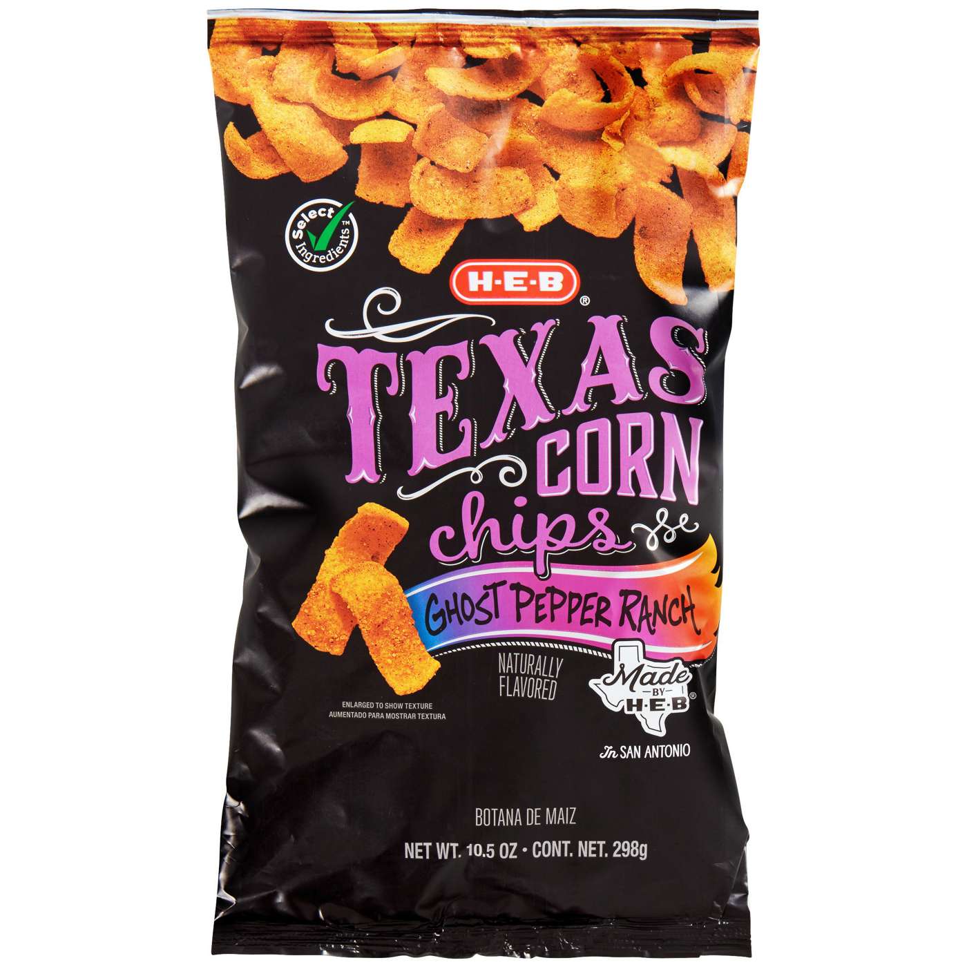 H-E-B Texas Corn Chips - Ghost Pepper Ranch; image 1 of 2