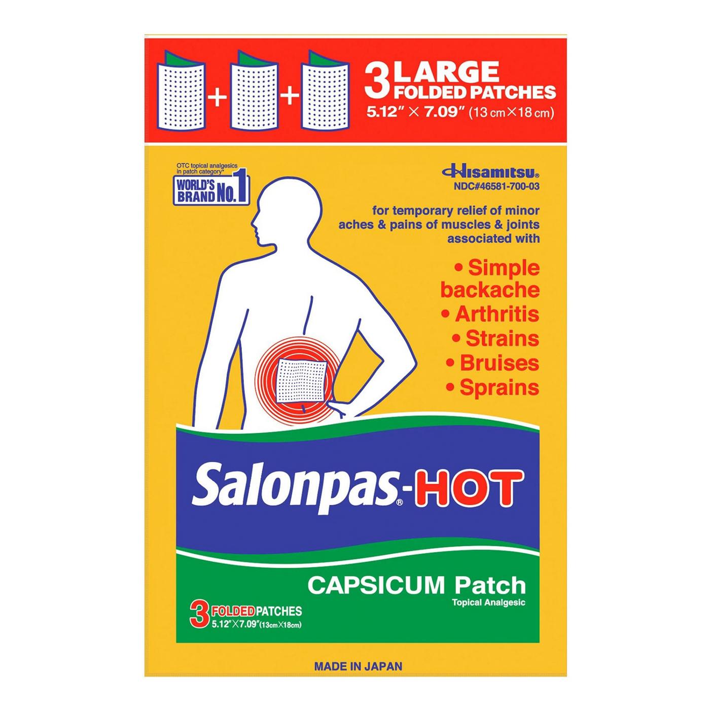 Salonpas Hot Capsicum Patch; image 1 of 7