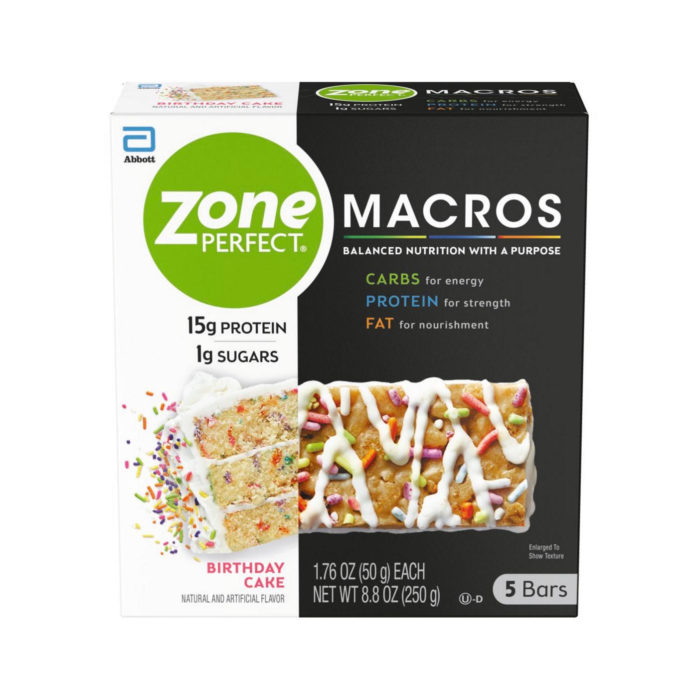 ZonePerfect Macros Birthday Cake Nutrition Bars; image 7 of 11