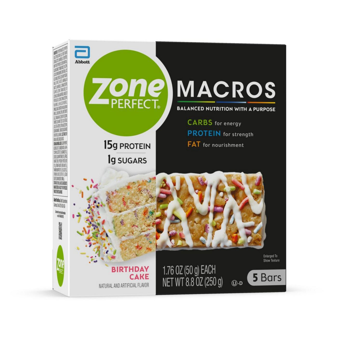 ZonePerfect Macros Birthday Cake Nutrition Bars; image 10 of 11