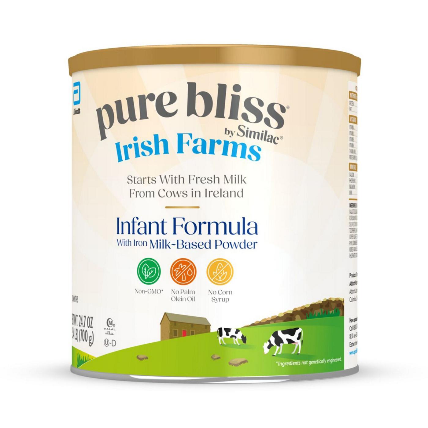 Similac Pure Bliss Irish Farms Infant Formula Powder; image 4 of 12