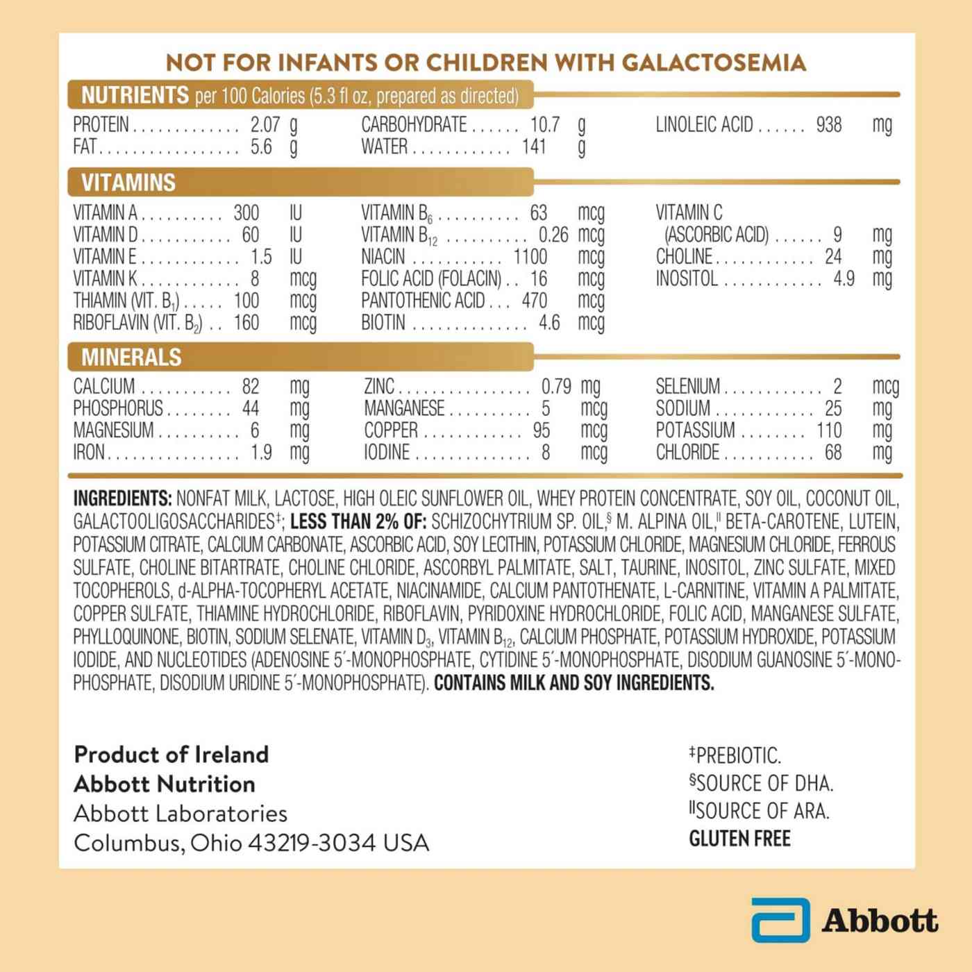 Similac Pure Bliss Irish Farms Infant Formula Powder; image 8 of 12