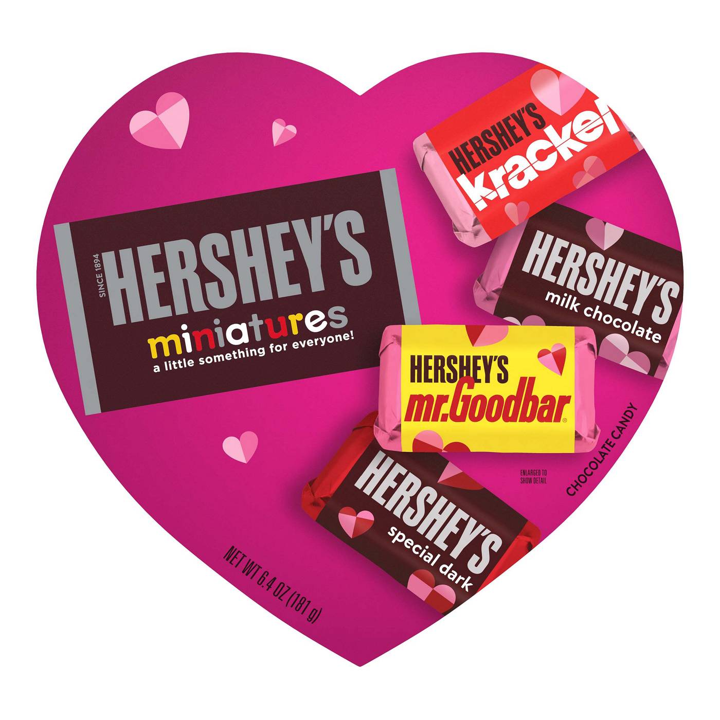 Hershey's Miniatures Assorted Chocolate Valentine's Candy Heart Gift Box; image 1 of 7