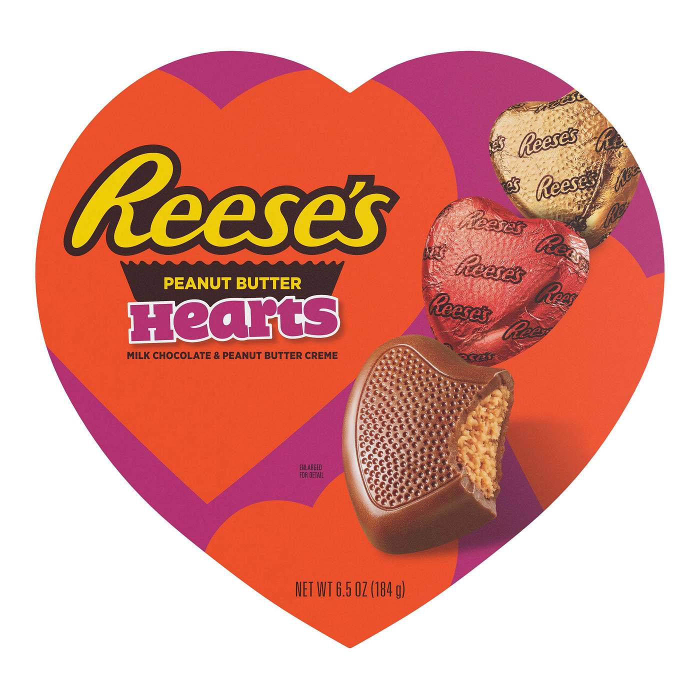 Reese's Peanut Butter Hearts Valentine's Candy Gift Box; image 1 of 7