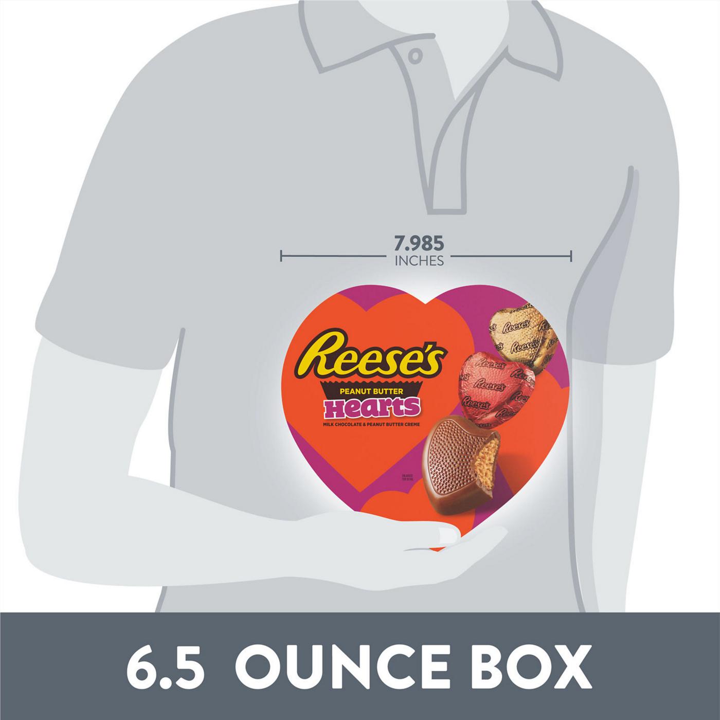 Reese's Peanut Butter Hearts Valentine's Candy Gift Box; image 4 of 7