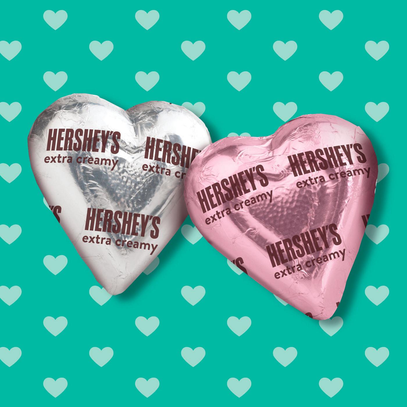 Hershey's Extra Creamy Milk Chocolate Hearts Valentine's Candy Gift Box; image 7 of 7