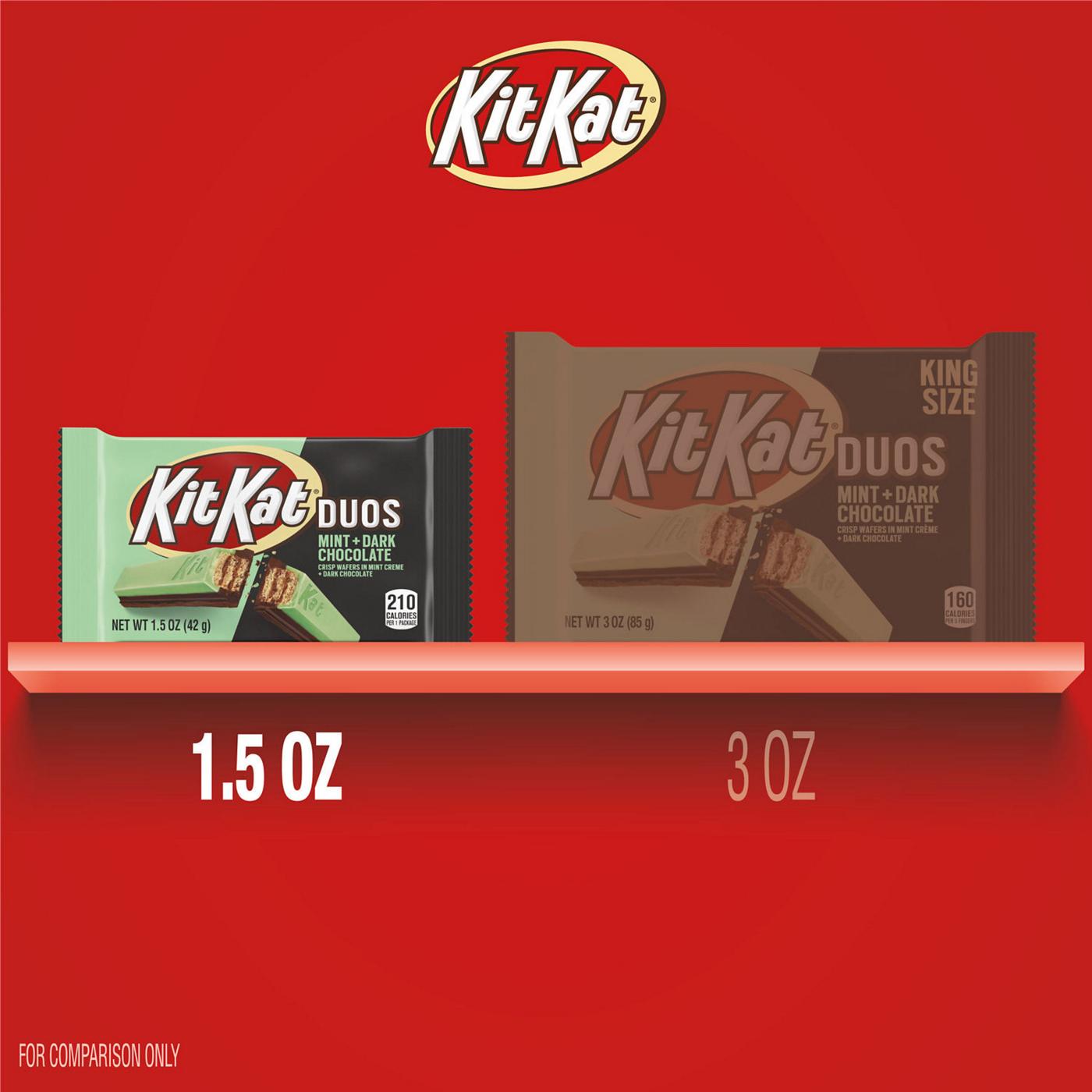 Kit Kat Duos Mint & Dark Chocolate Candy Bar; image 2 of 6