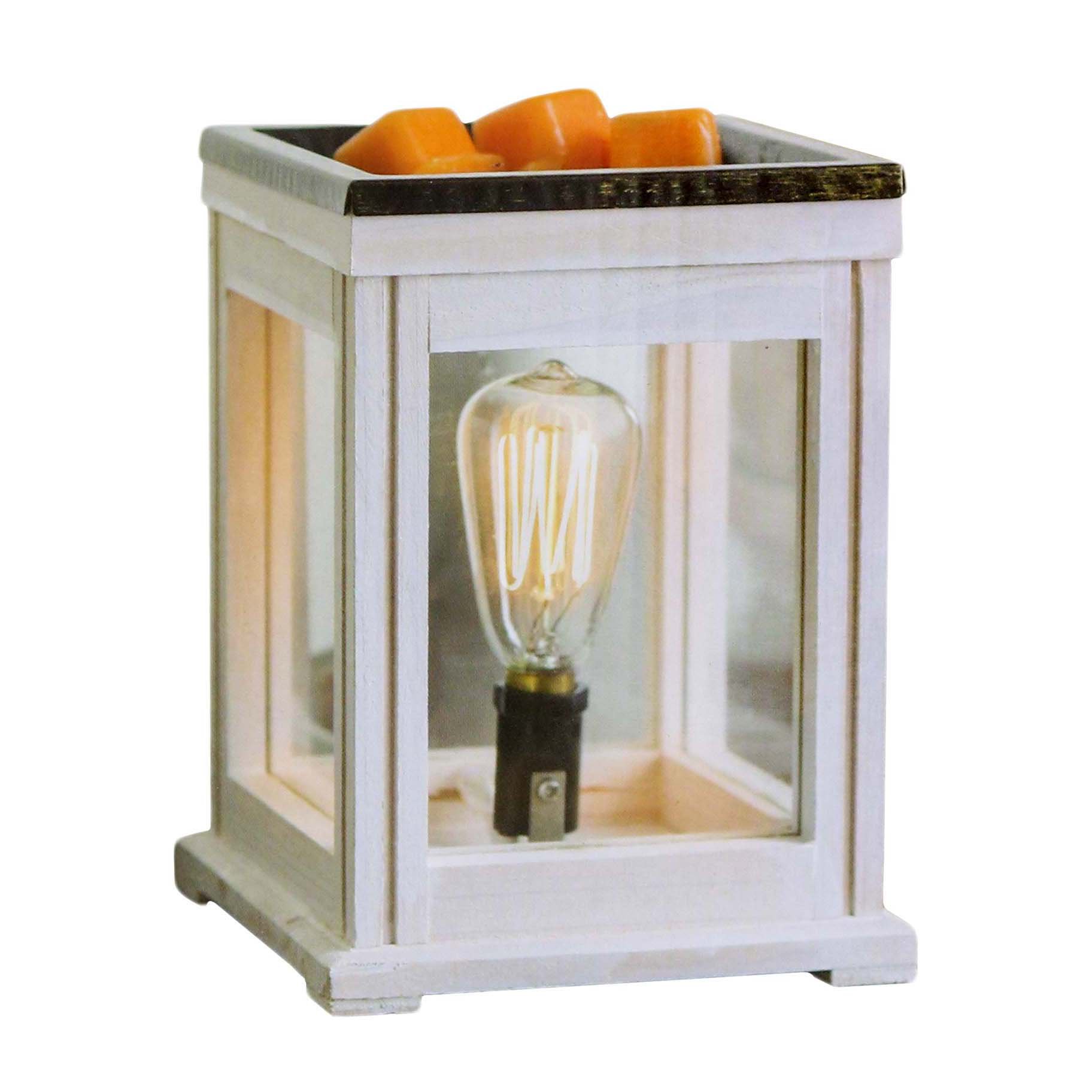 Candle Warmers Etc. Weathered Wood Edison Bulb Illumination Fragrance