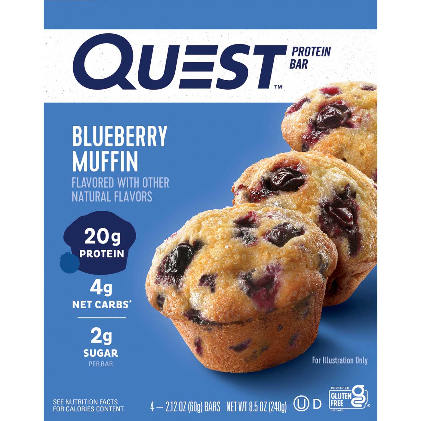 QUEST 20g Protein Bars - Blueberry Muffin; image 1 of 3