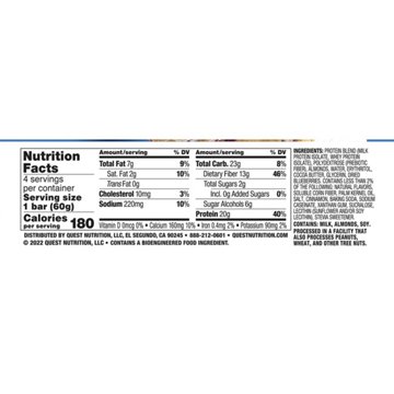 Quest 20g Protein Bars - Blueberry Muffin