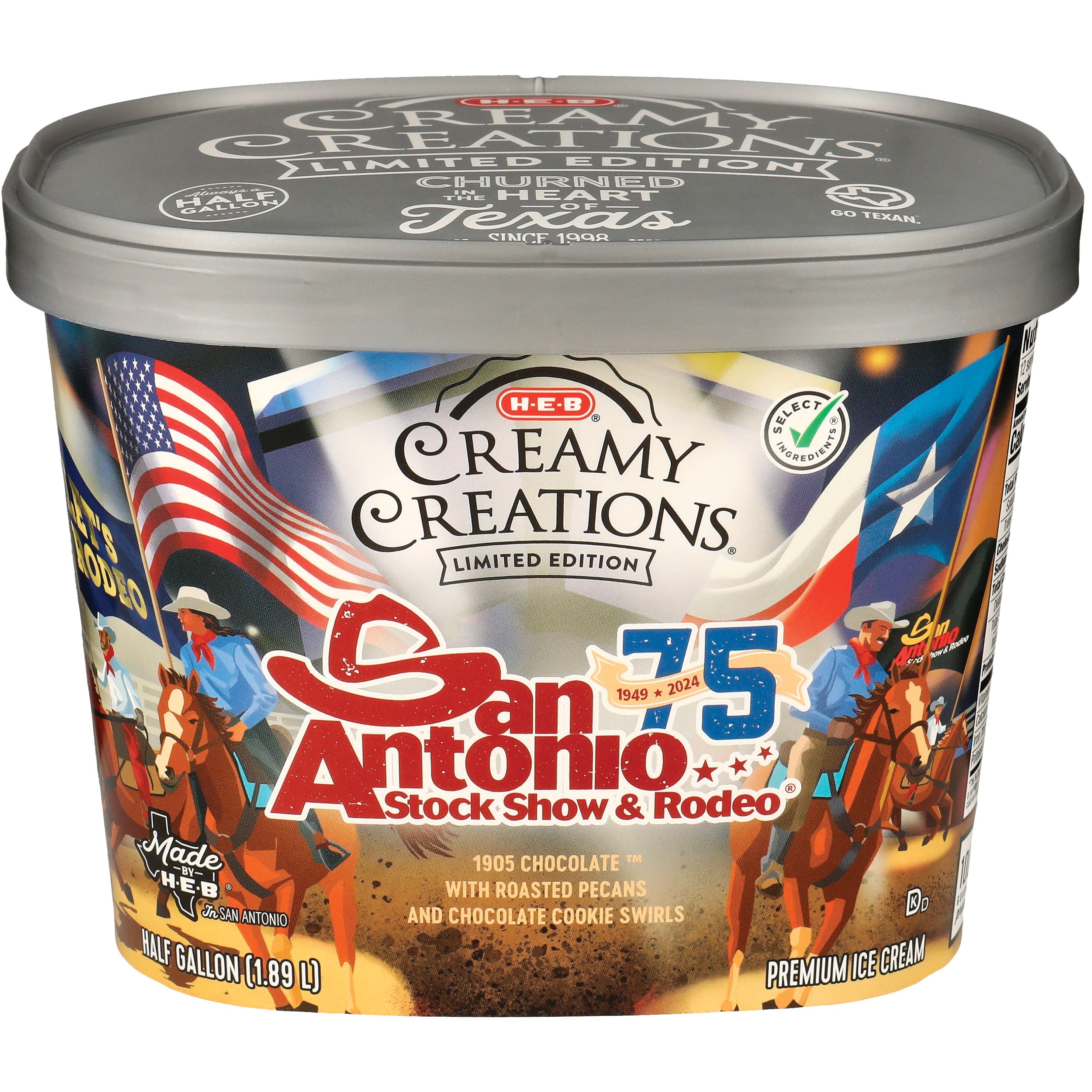 H-E-B Creamy Creations San Antonio Stock Show & Rodeo Ice Cream - Shop ...