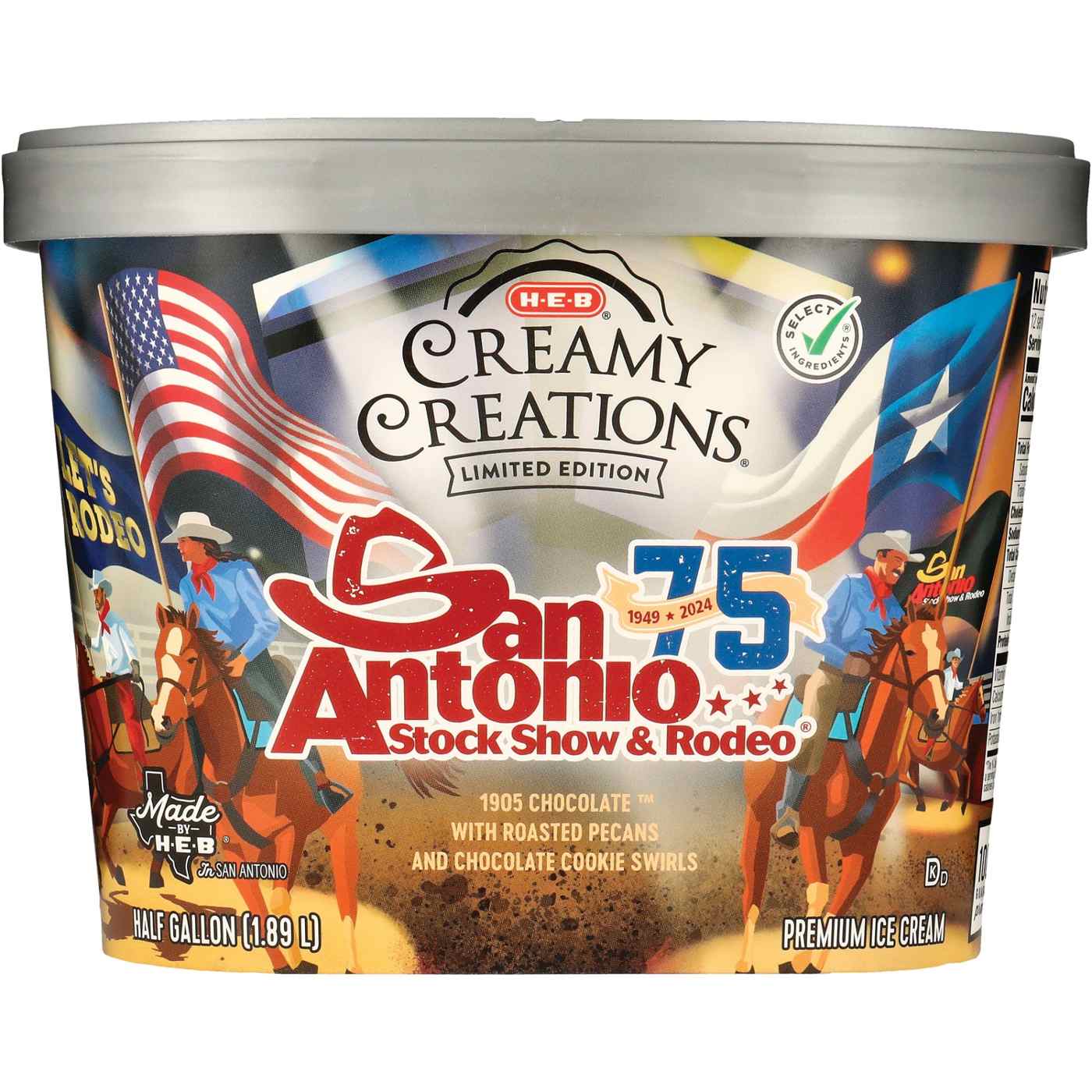 H-E-B Creamy Creations San Antonio Stock Show & Rodeo Ice Cream; image 2 of 2