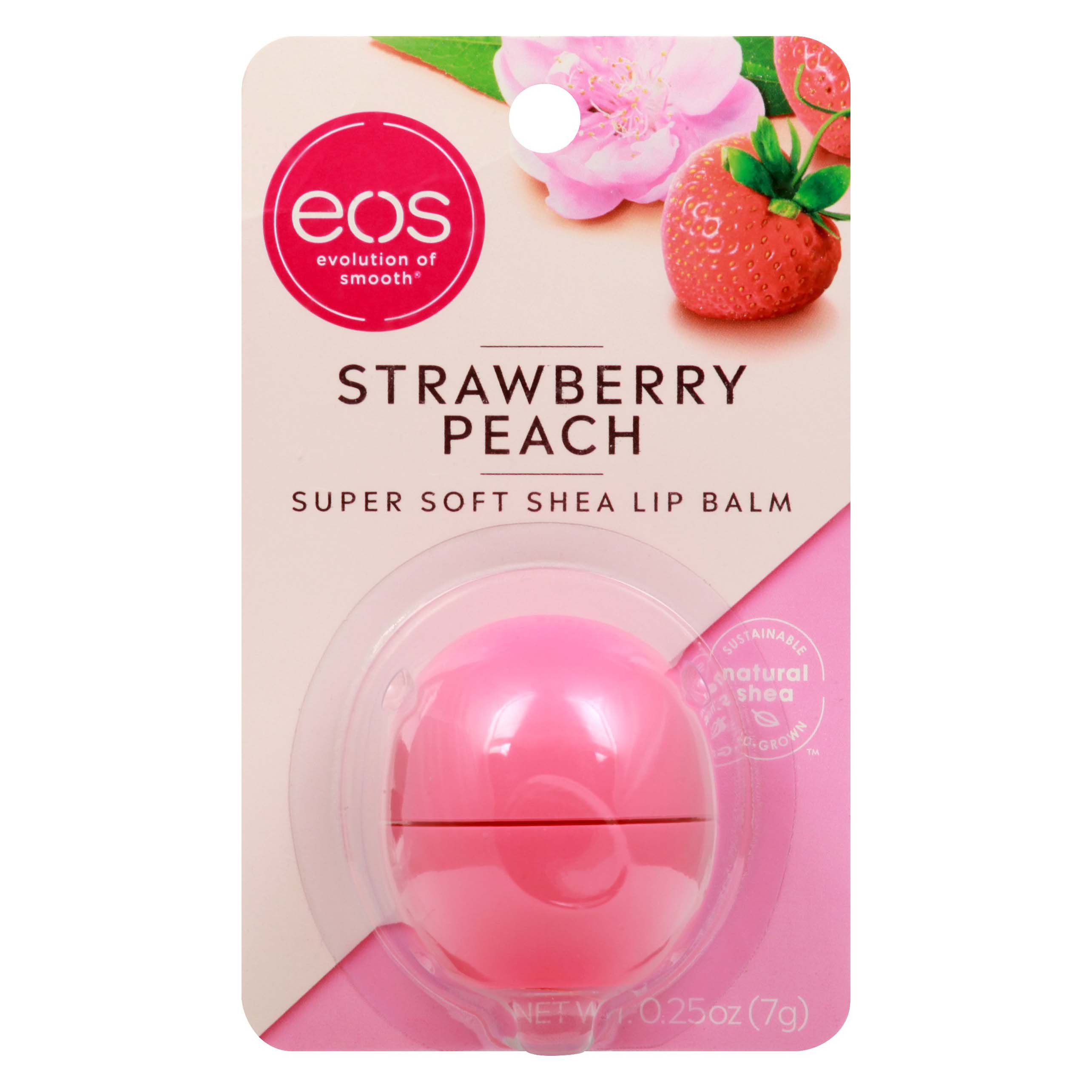 eos Strawberry Peach Super Soft Shea Lip Balm Shop Lip Balm