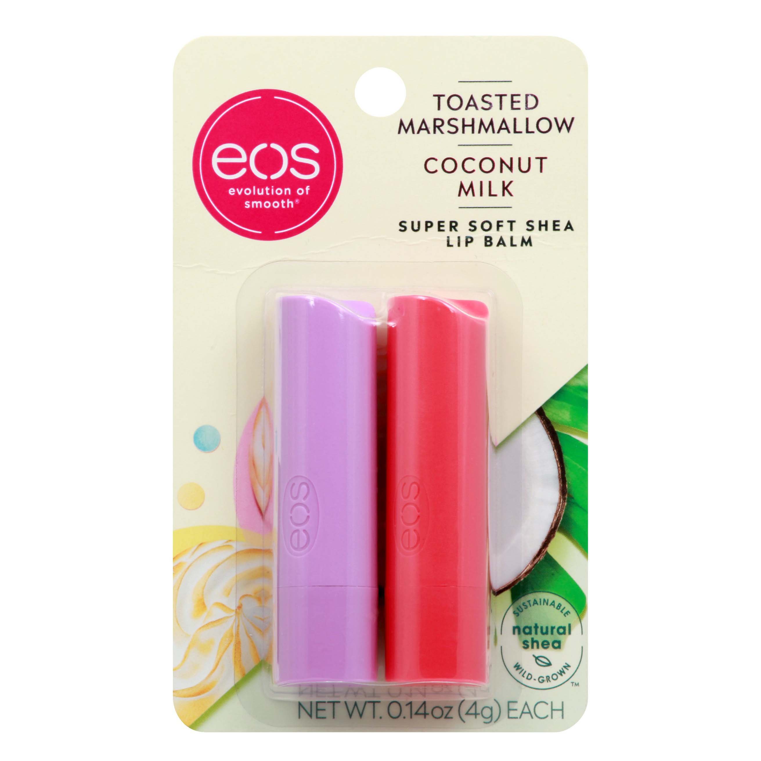 eos Toasted Marshmallow Coconut Milk Lip Balm - Shop Lip Balm ...