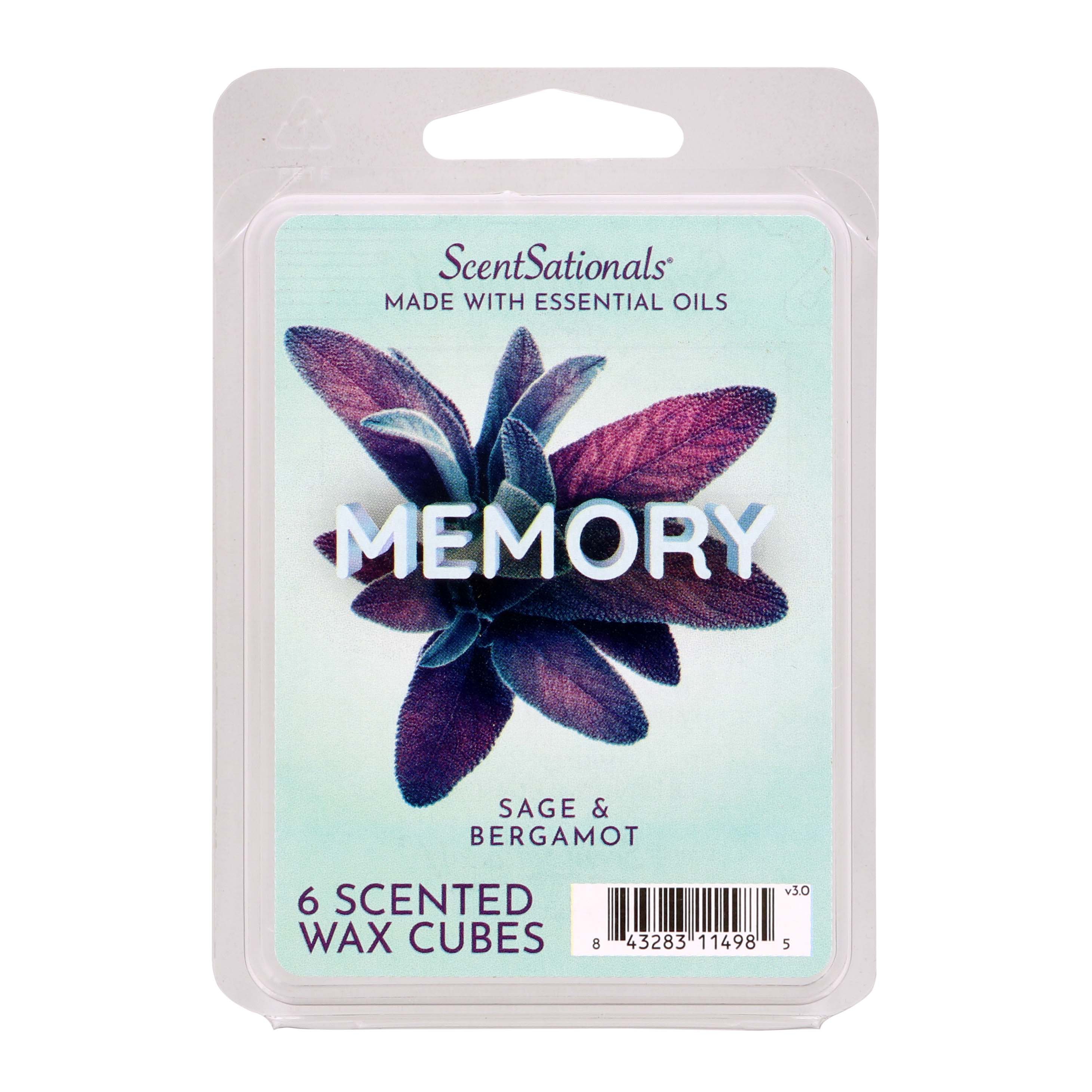 ScentSationals Memory Sage & Bergamot Scented Wax Cubes, 6 Ct - Shop  Scented Oils & Wax at H-E-B