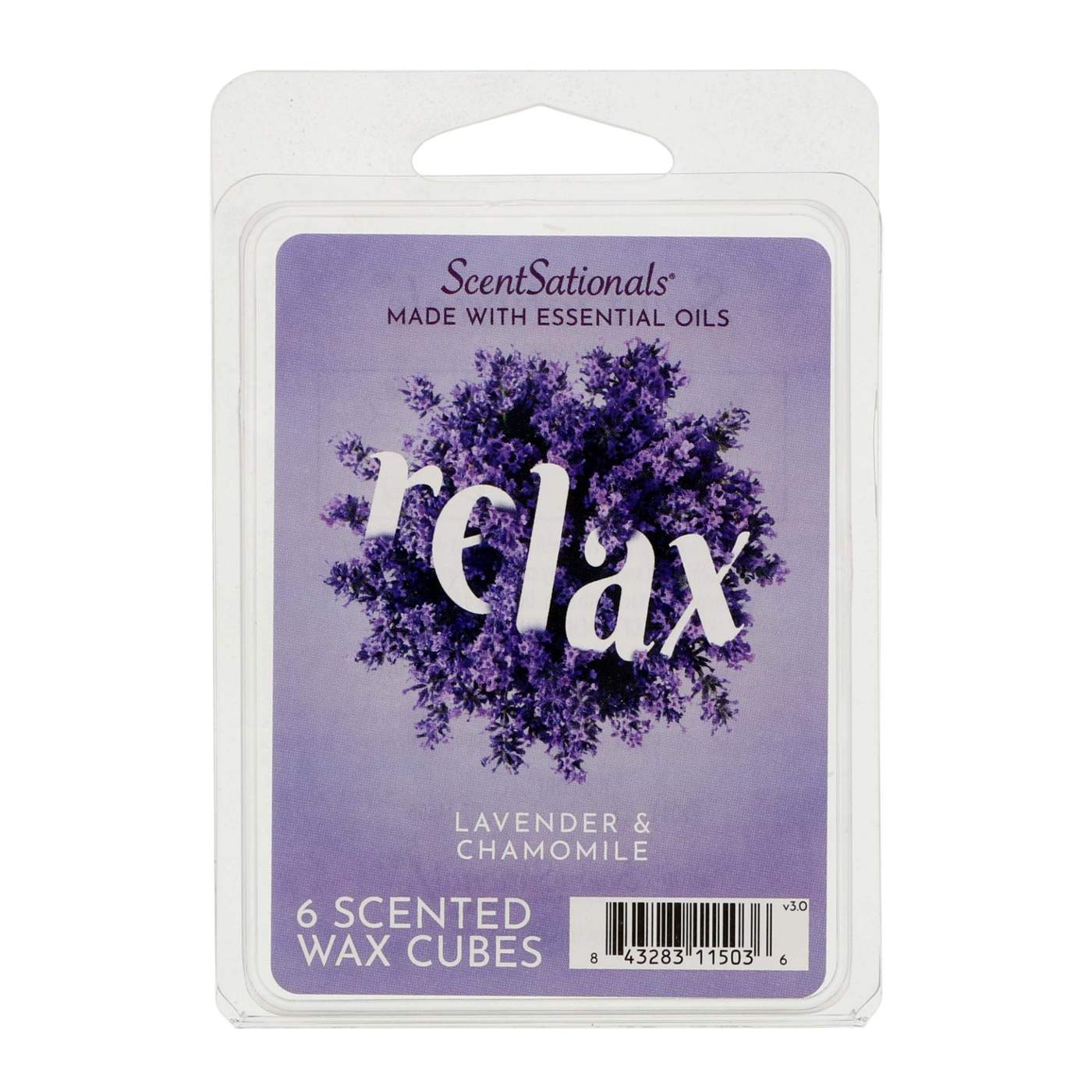 ScentSationals Relax Lavender & Chamomile Scented Wax Cubes, 6 Ct; image 1 of 2