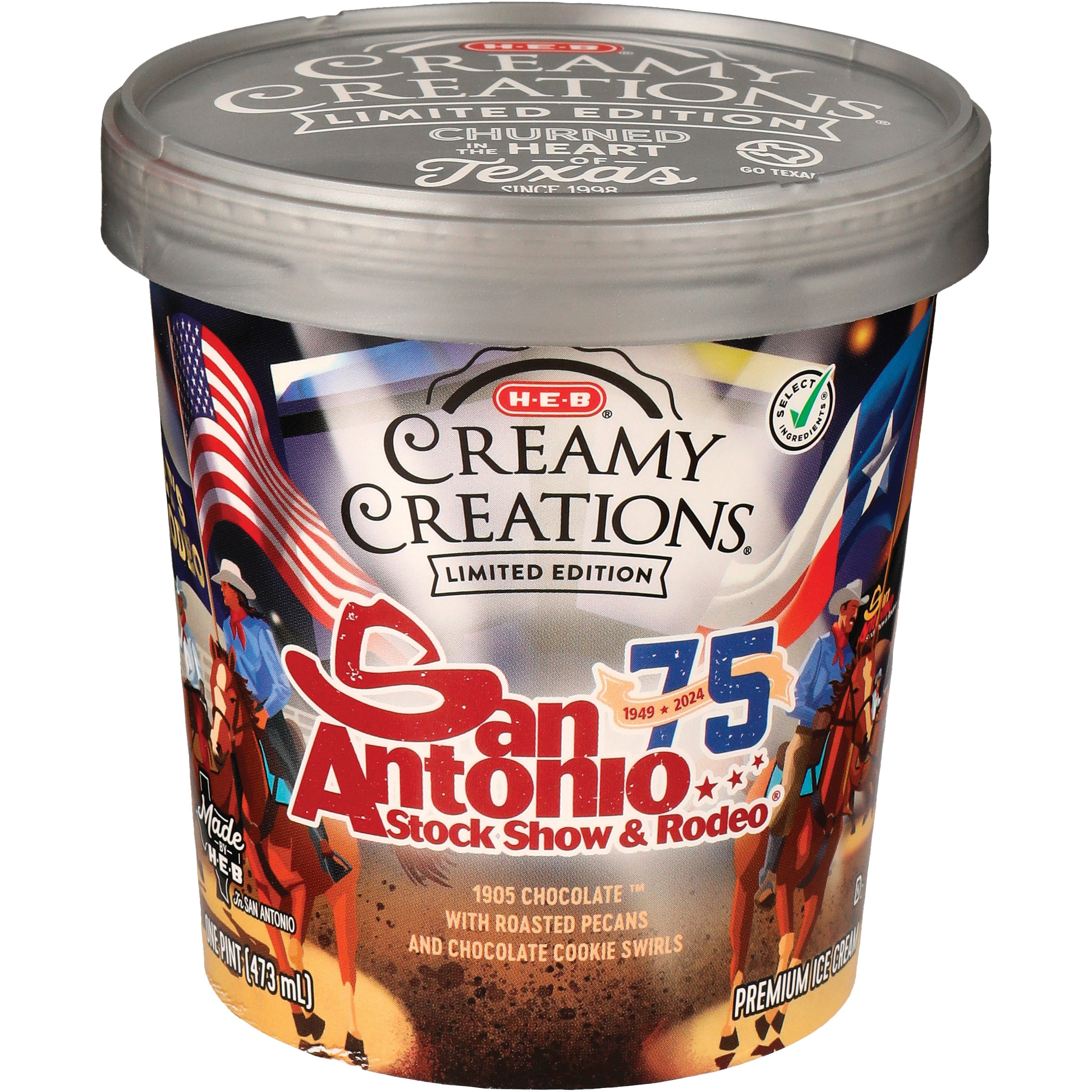 H-E-B Creamy Creations San Antonio Stock Show & Rodeo Ice Cream - Shop ...