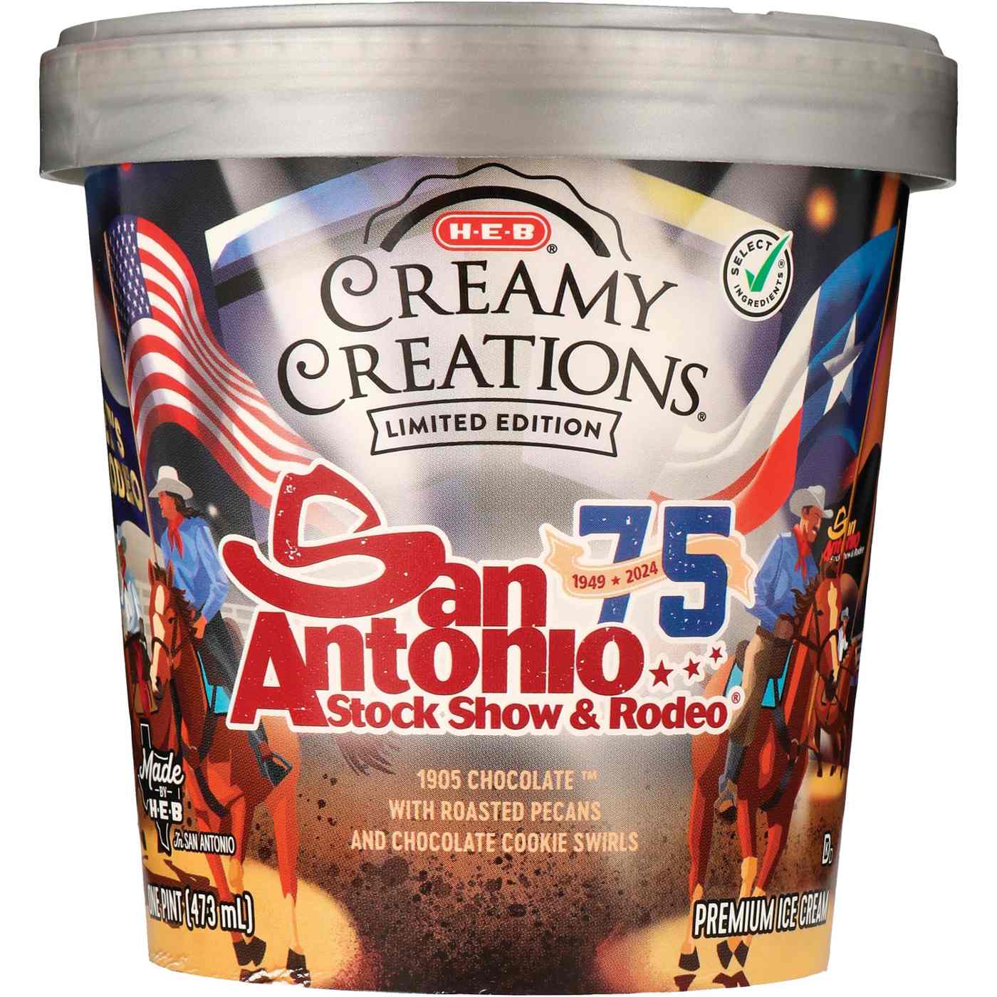 H-E-B Creamy Creations San Antonio Stock Show & Rodeo Ice Cream; image 2 of 2