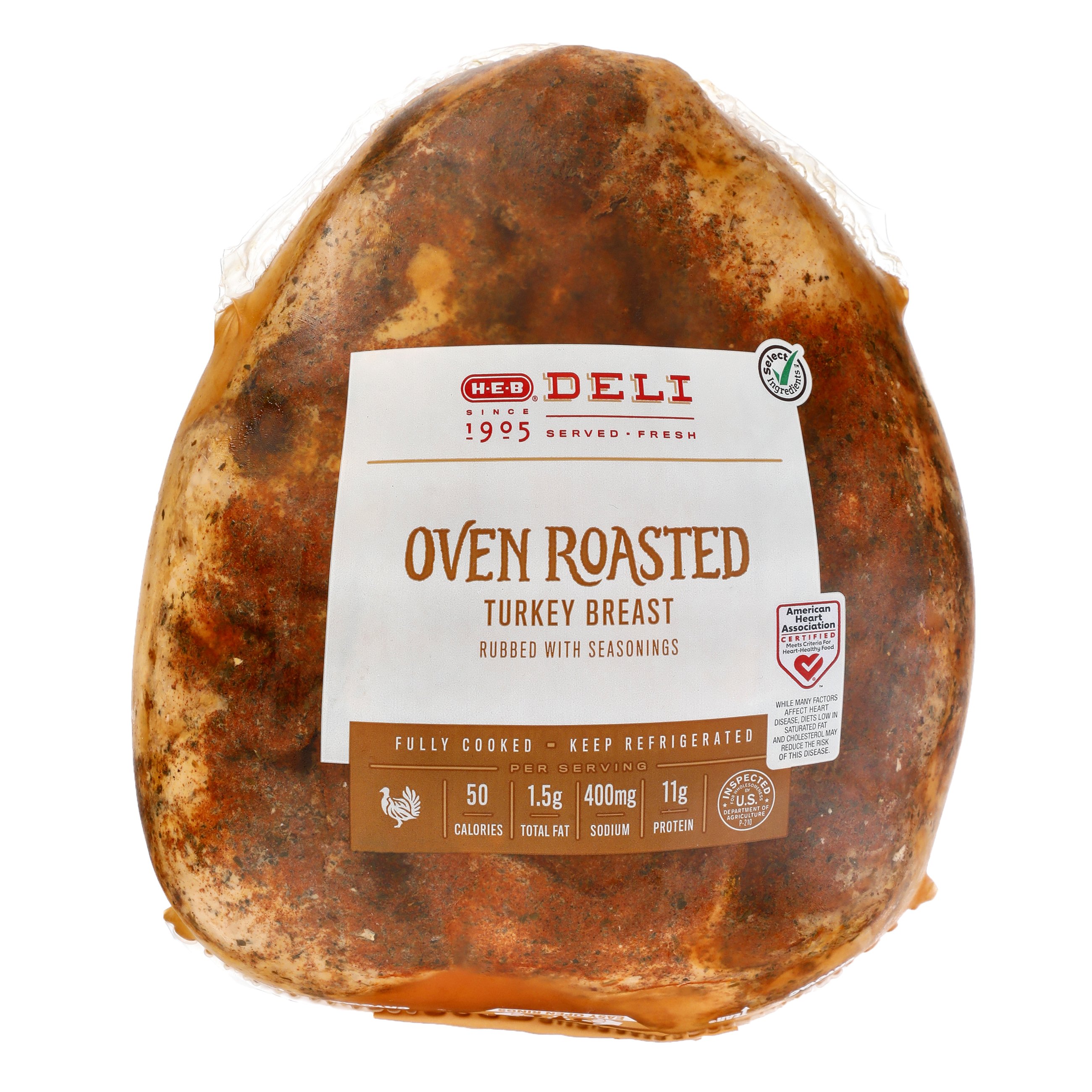 H-E-B Deli Oven Roasted Turkey Breast, Sandwich Sliced - Shop Meat At H-E-B