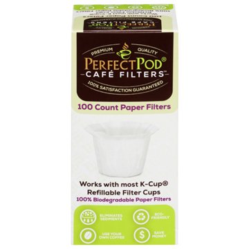 Perfect Pod Paper Cafe Filters, 100 ct