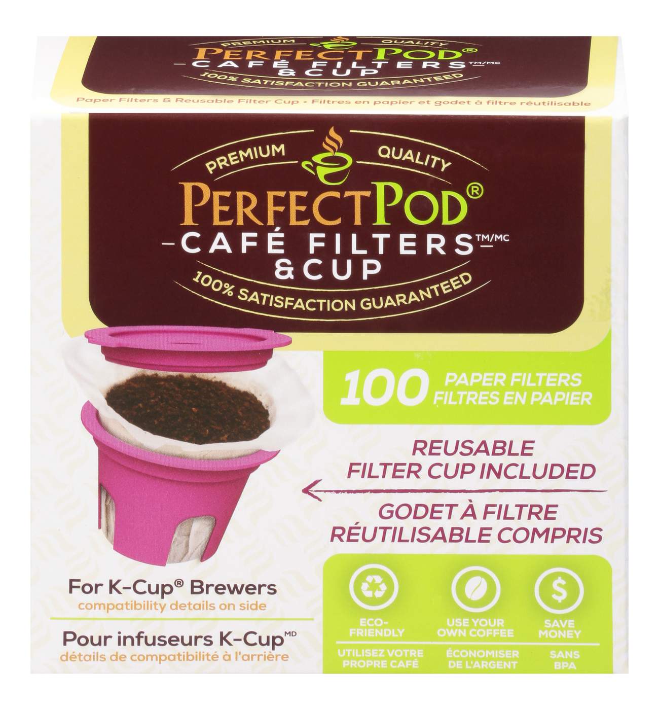 Perfect Pod Cafe Filters & Cup Value Pack; image 1 of 4